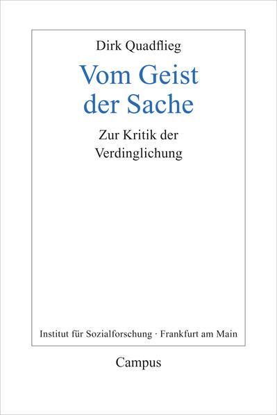 Cover Geist der Sache