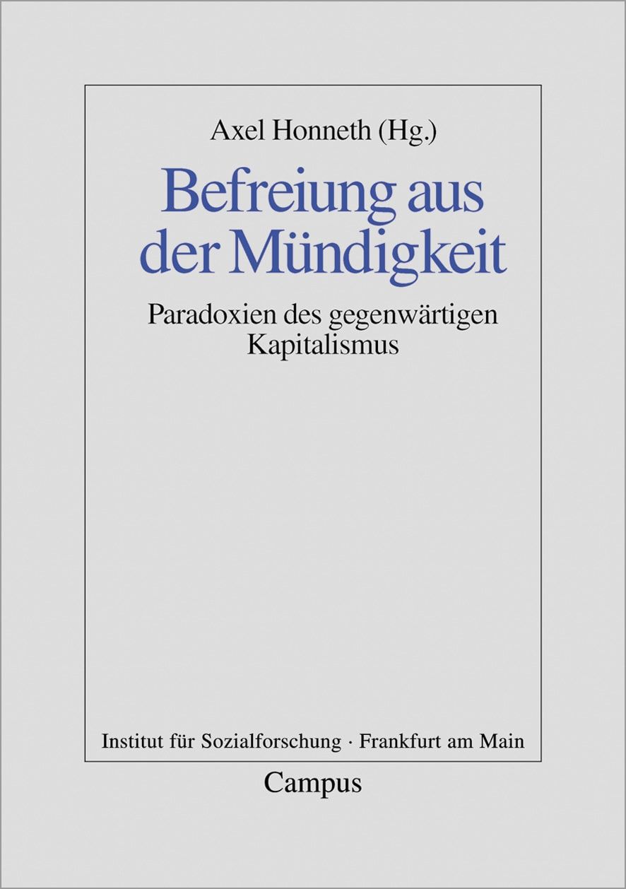 Cover Honneth Befreiung